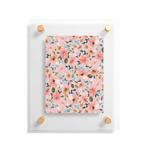 Ninola Design Serenity flowers Pink Romance Floating Acrylic Print