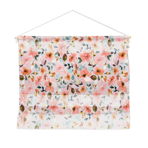 Ninola Design Serenity flowers Pink Romance Wall Hanging Landscape