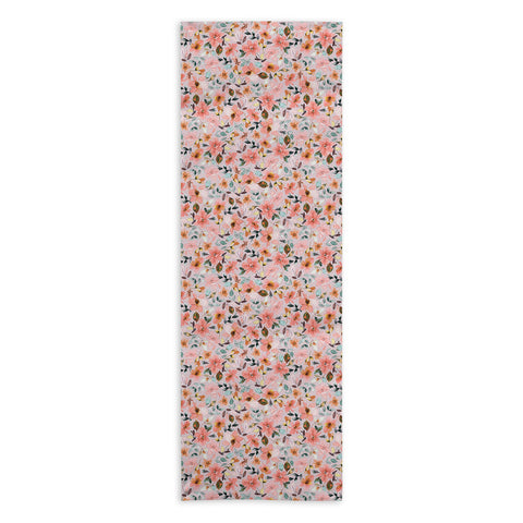 Ninola Design Serenity flowers Pink Romance Yoga Towel