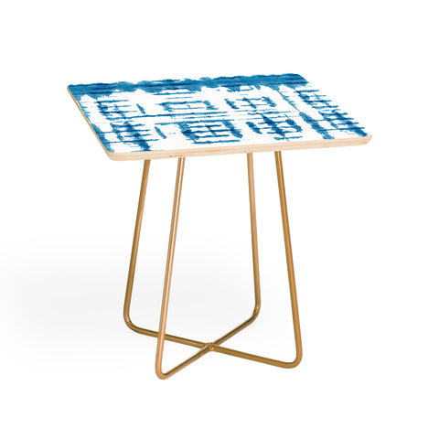 Ninola Design Shibori Checks Stripes Side Table