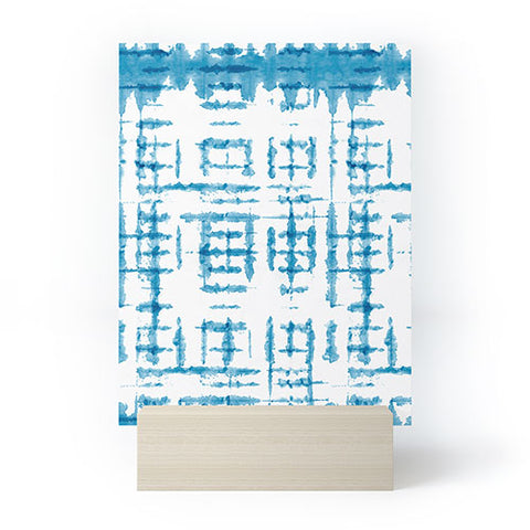 Ninola Design Shibori Checks Stripes Mini Art Print