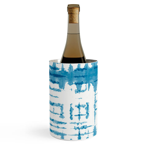 Ninola Design Shibori Checks Stripes Wine Chiller