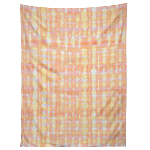 Ninola Design Shibori Plaids Checks Summer Tapestry