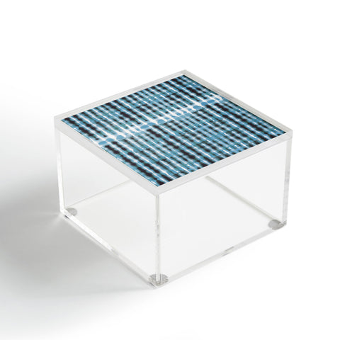 Ninola Design Shibori Plaids Stripes Acrylic Box