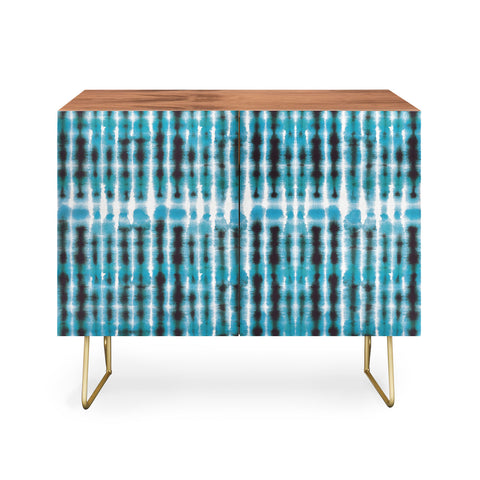 Ninola Design Shibori Plaids Stripes Credenza