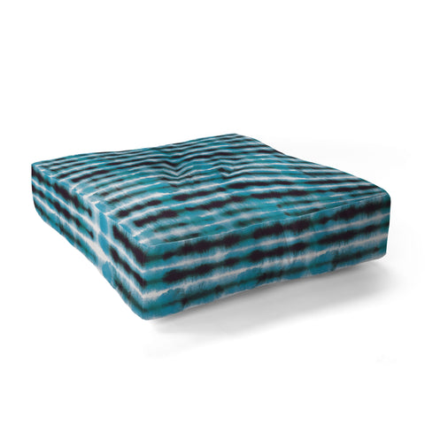 Ninola Design Shibori Plaids Stripes Floor Pillow Square