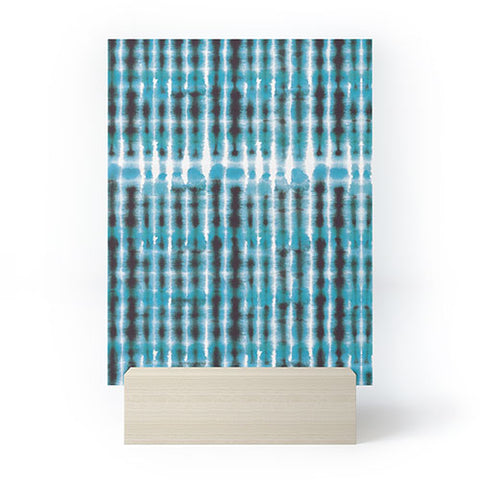 Ninola Design Shibori Plaids Stripes Mini Art Print