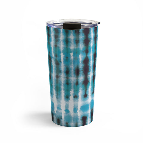 Ninola Design Shibori Plaids Stripes Travel Mug