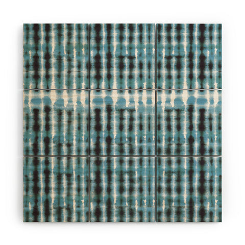 Ninola Design Shibori Plaids Stripes Wood Wall Mural