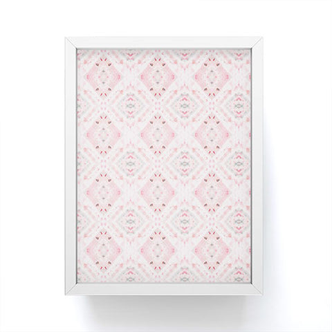 Ninola Design Shibori Vintage Boho Pink Framed Mini Art Print