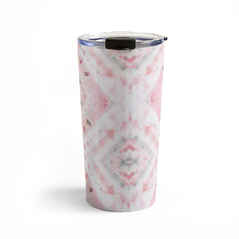 Ninola Design Shibori Vintage Boho Pink Travel Mug