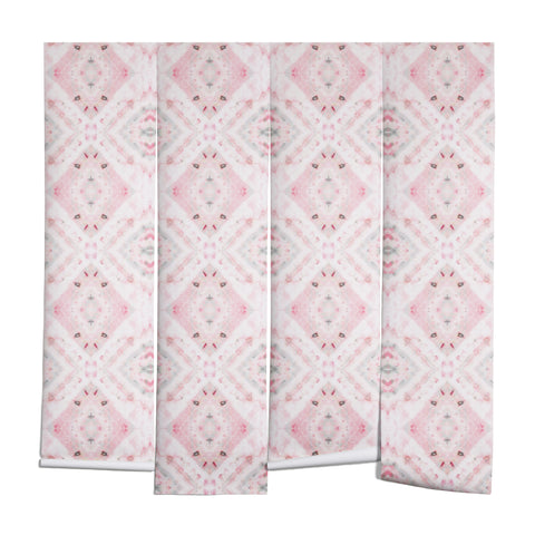 Ninola Design Shibori Vintage Boho Pink Wall Mural