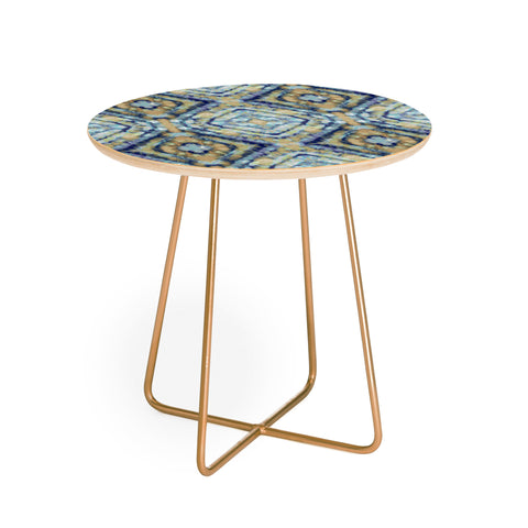 Ninola Design Shibori Vintage Boho Round Side Table