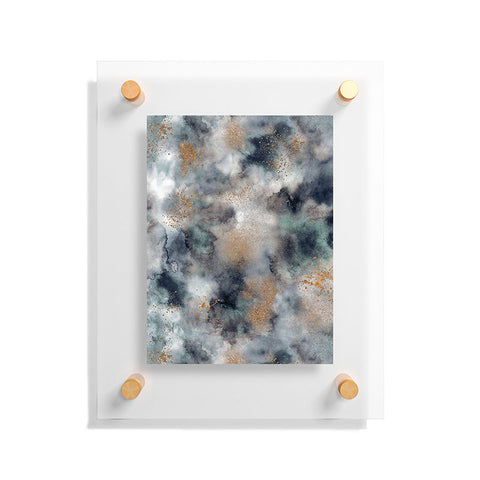 Ninola Design Smoky Marble Dark Astronomy Floating Acrylic Print