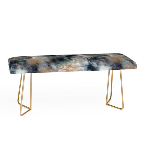 Ninola Design Smoky Marble Dark Astronomy Bench