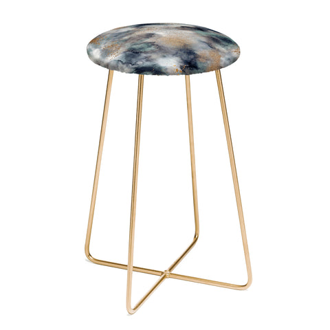 Ninola Design Smoky Marble Dark Astronomy Counter Stool