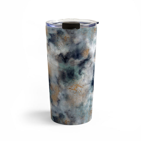 Ninola Design Smoky Marble Dark Astronomy Travel Mug