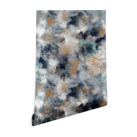 Ninola Design Smoky Marble Dark Astronomy Wallpaper