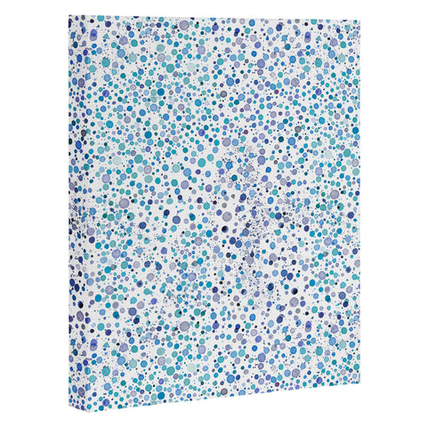 Ninola Design Snow dots blue Art Canvas