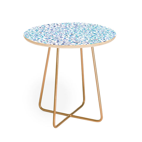Ninola Design Snow dots blue Round Side Table