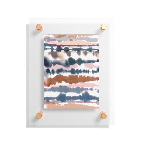 Ninola Design Soft desert dunes Blue Floating Acrylic Print