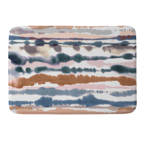 Ninola Design Soft desert dunes Blue Memory Foam Bath Mat
