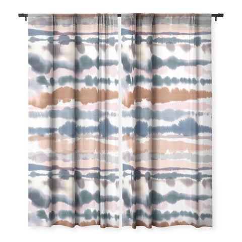 Ninola Design Soft desert dunes Blue Sheer Non Repeat