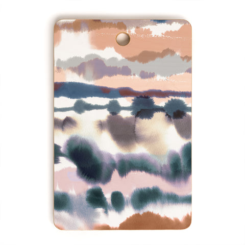 Ninola Design Soft desert dunes Blue Cutting Board Rectangle