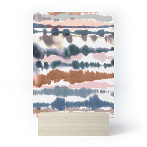 Ninola Design Soft desert dunes Blue Mini Art Print