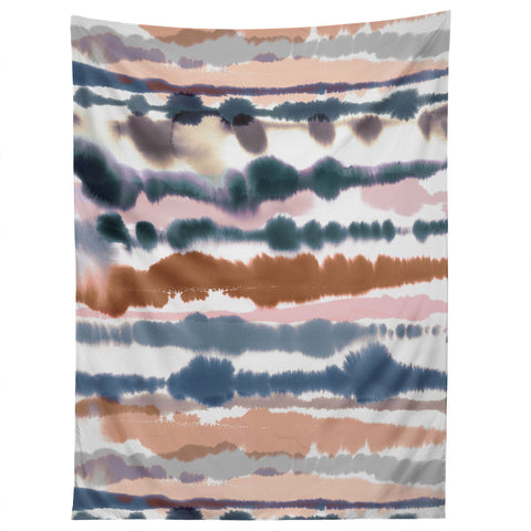 Ninola Design Soft desert dunes Blue Tapestry