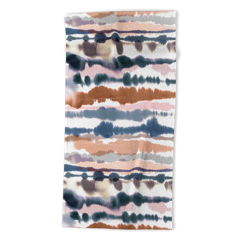 Ninola Design Soft desert dunes Blue Beach Towel