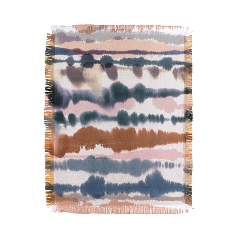 Ninola Design Soft desert dunes Blue Throw Blanket