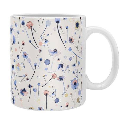 Ninola Design Soft Flowers Blue Coffee Mug