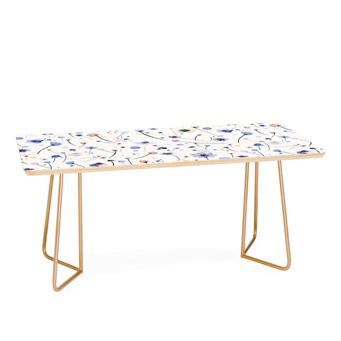 Ninola Design Soft Flowers Blue Coffee Table
