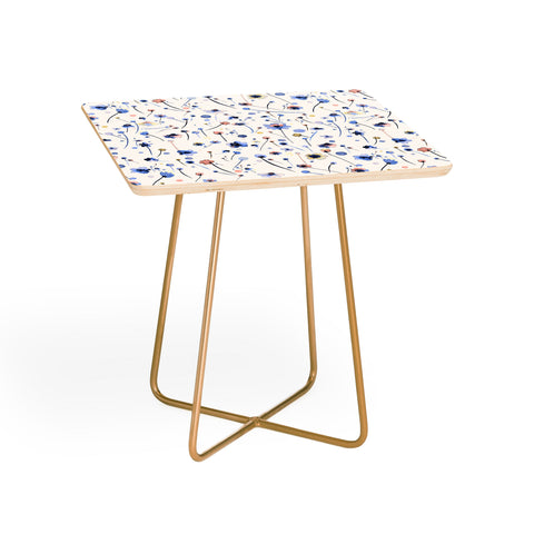 Ninola Design Soft Flowers Blue Side Table