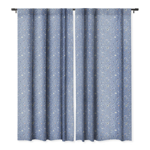 Ninola Design Soft Flowers Blackout Window Curtain