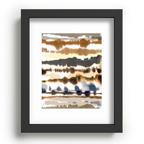 Ninola Design Soft lines sand gold Recessed Framing Rectangle