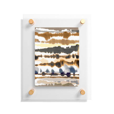 Ninola Design Soft lines sand gold Floating Acrylic Print