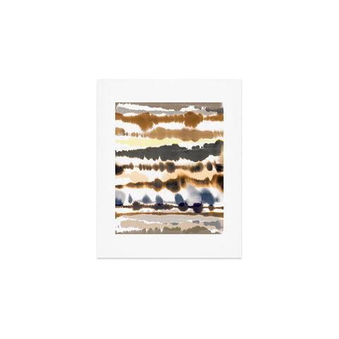 Ninola Design Soft lines sand gold Art Print