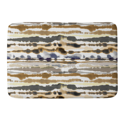 Ninola Design Soft lines sand gold Memory Foam Bath Mat