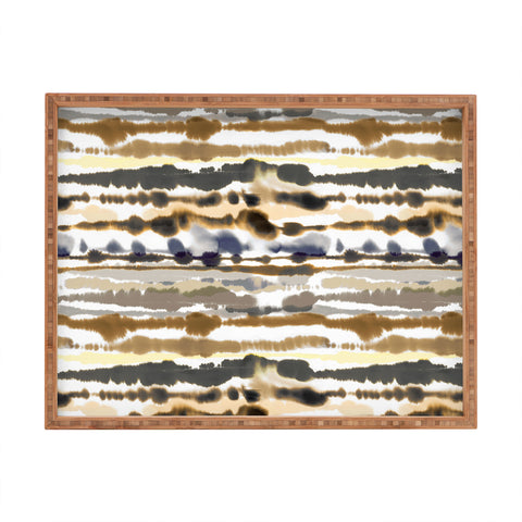 Ninola Design Soft lines sand gold Rectangular Tray