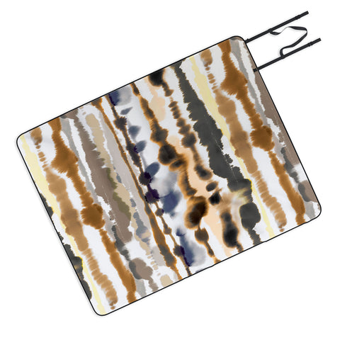 Ninola Design Soft lines sand gold Picnic Blanket