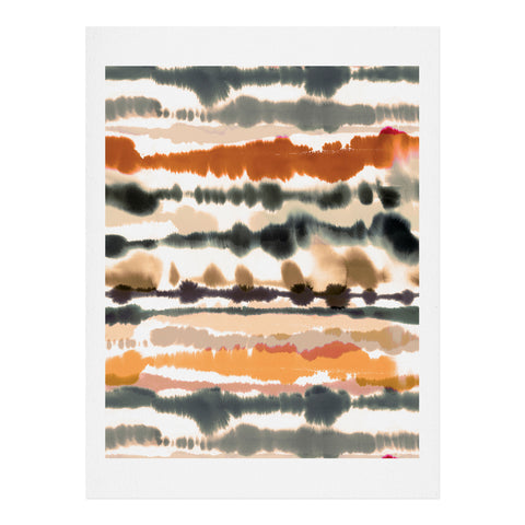 Ninola Design Soft lines Terracota Art Print