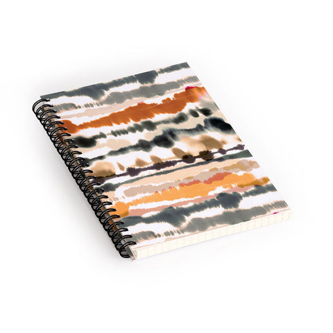 Ninola Design Soft lines Terracota Spiral Notebook
