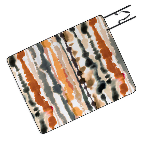Ninola Design Soft lines Terracota Picnic Blanket