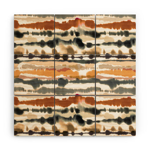 Ninola Design Soft lines Terracota Wood Wall Mural