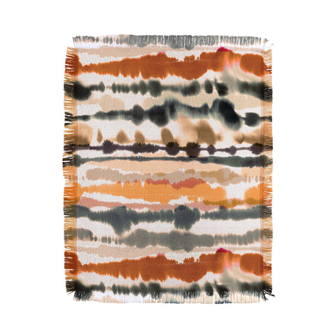Ninola Design Soft lines Terracota Throw Blanket