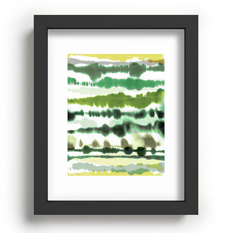 Ninola Design Soft lines tropical green Recessed Framing Rectangle