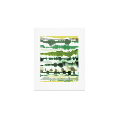 Ninola Design Soft lines tropical green Art Print