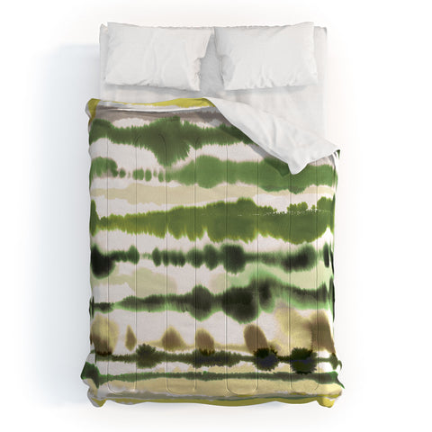Ninola Design Soft lines tropical green Comforter